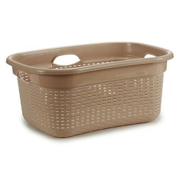 Panier à linge Beige Plastique 25 L 42,5 x 25,5 x 63,5 cm (12 Unités)