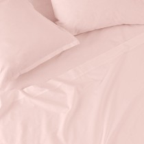 Fitted bottom sheet HappyFriday BASIC Light Pink 105 x 200 x 32 cm