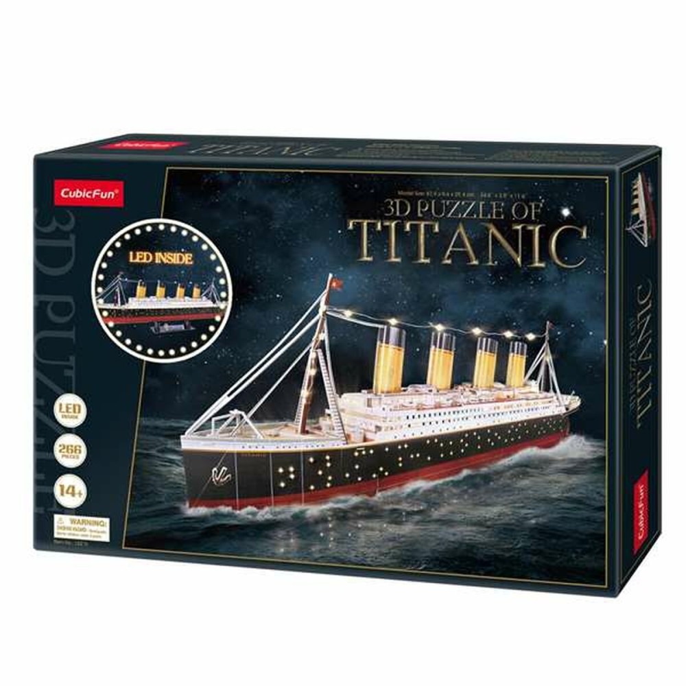 Puzzle enfant en bois CubicFun Titanic 3D 266 Pièces