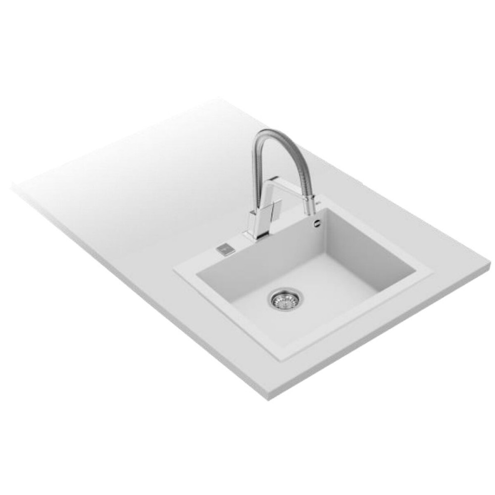 Sink with One Basin Teka Forsquare 50.40 TG White