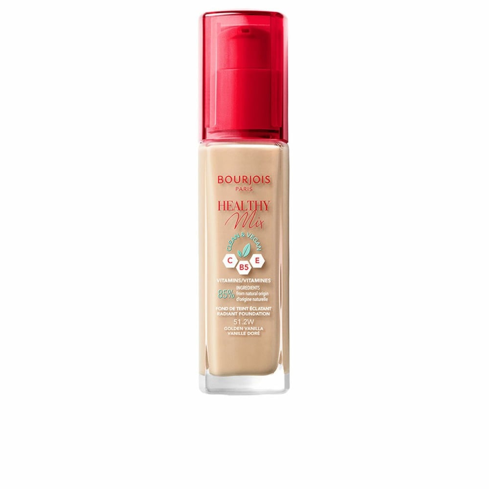 Liquid Make Up Base Bourjois Healthy Mix 30 ml Nº 51.2W Golden vanilla