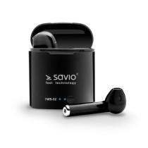 In-ear Bluetooth Headphones Savio TWS-02 Black Graphite