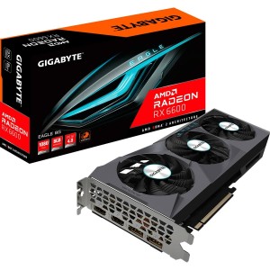 Carte Graphique Gigabyte GV-R66EAGLE-8GD AMD Radeon RX 6600 8 GB GDDR6