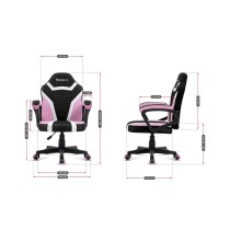 Gaming-Stuhl Huzaro HZ-Ranger 1.0 pink mesh Schwarz/Rosa Kinder