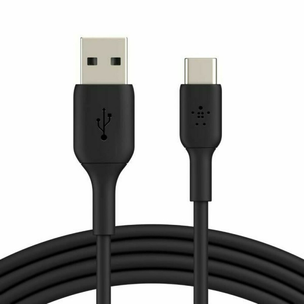 USB A to USB-C Cable Belkin CAB001BT2MBK Black 2 m (1 Unit)