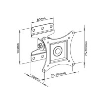 Support de TV Techly ICA-LCD 201WH 13" 30" 23 kg