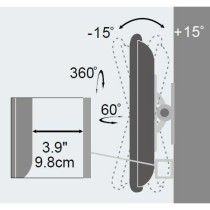 Support de TV Techly ICA-LCD 201WH 13" 30" 23 kg