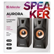 PC Speakers Defender Aurora S8 8 W Black