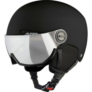 Skihelm Alpina Arber Visor Q Lite Schwarz Schwarzweiß 54-58 cm