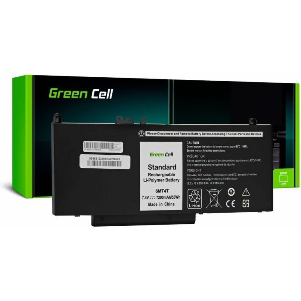 Batterie pour Ordinateur Portable Green Cell 6MT4T Noir 7200 mAh