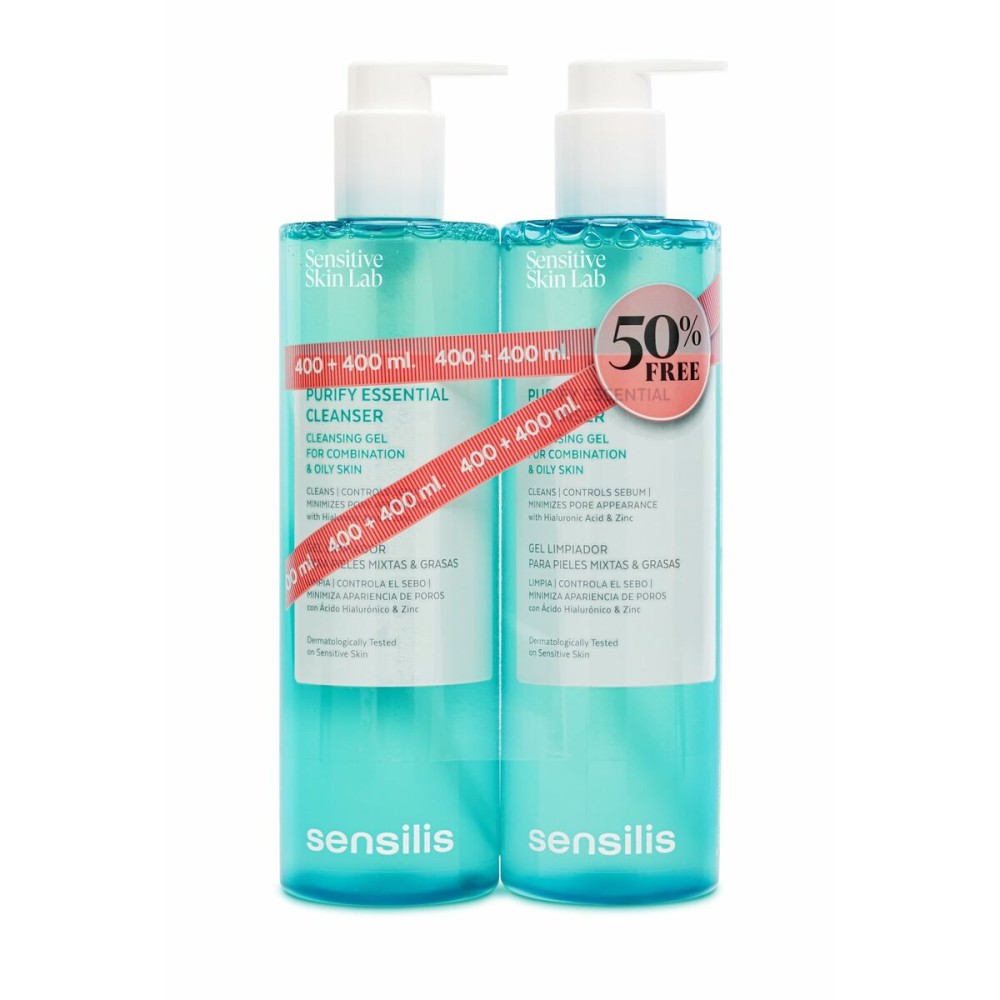 Facial Cleansing Gel Sensilis Purify Essential 2 x 400 ml