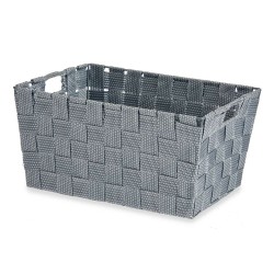 Panier Multi-usages Kipit A3-6883 Gris Tissu 5 L 30,4 x 14 x 20 cm (18 Unités)