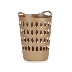 Laundry Basket Kipit 8040-4 Beige Plastic 50 L 44 x 56 x 41 cm (12 Units)