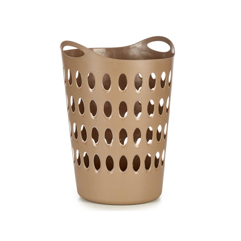 Laundry Basket Kipit 8040-4 Beige Plastic 50 L 44 x 56 x 41 cm (12 Units)