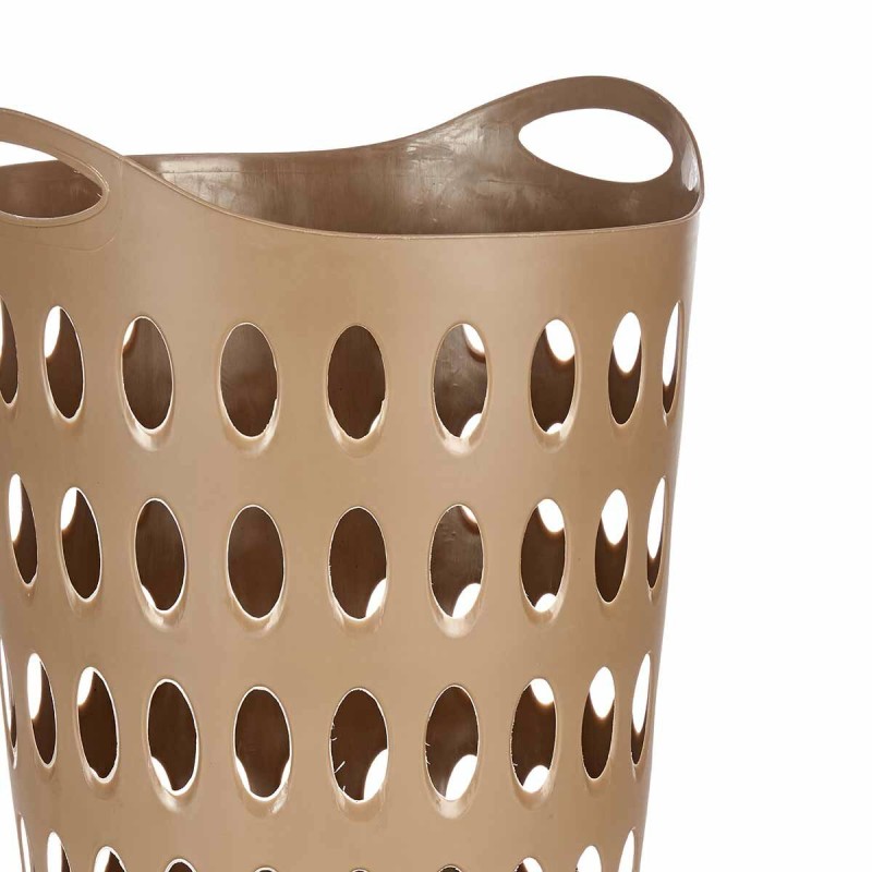 Laundry Basket Kipit 8040-4 Beige Plastic 50 L 44 x 56 x 41 cm (12 Units)