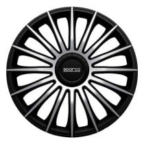 Radkappe Sparco Torino CS5 Schwarz Silberfarben 15" (4 uds)