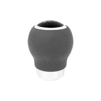 Shift Lever Knob BC Corona POM30166 Leather With Trigger Grey (27 mm)