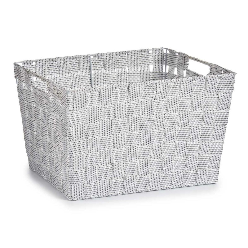 Panier à linge Kipit A3-6875 Blanc Tissu 10 L 25 x 20 x 35 cm (12 Unités)