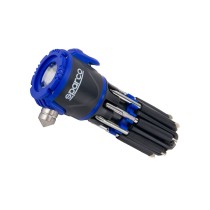 Notfallhammer Sparco SPCT166 30 Lm Schwarz/Blau Mehrzweck