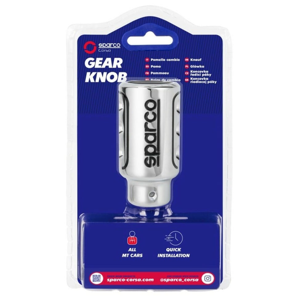 Pommeau de levier de vitesse Sparco SPC109CH Argent