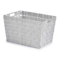 Panier à linge Kipit A3-6875 Blanc Tissu 10 L 25 x 20 x 35 cm (12 Unités)