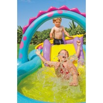 Inflatable Paddling Pool for Children Intex   Dinosaurs Playground 302 x 112 x 229 cm 280 L