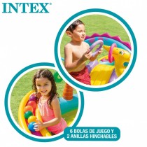 Aufblasbares Planschbecken für Kinder Intex   Dinosaurier Spielplatz 302 x 112 x 229 cm 280 L