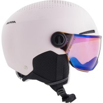 Ski Helmet Alpina Zupo Visor Q Lite Pink Monochrome 51-55 cm