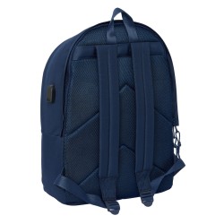 Laptop Backpack Real Madrid C.F. Navy Blue 31 x 44 x 18 cm