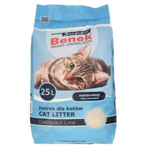 Katzenstreu Super Benek Compact Natural Beige 25 L