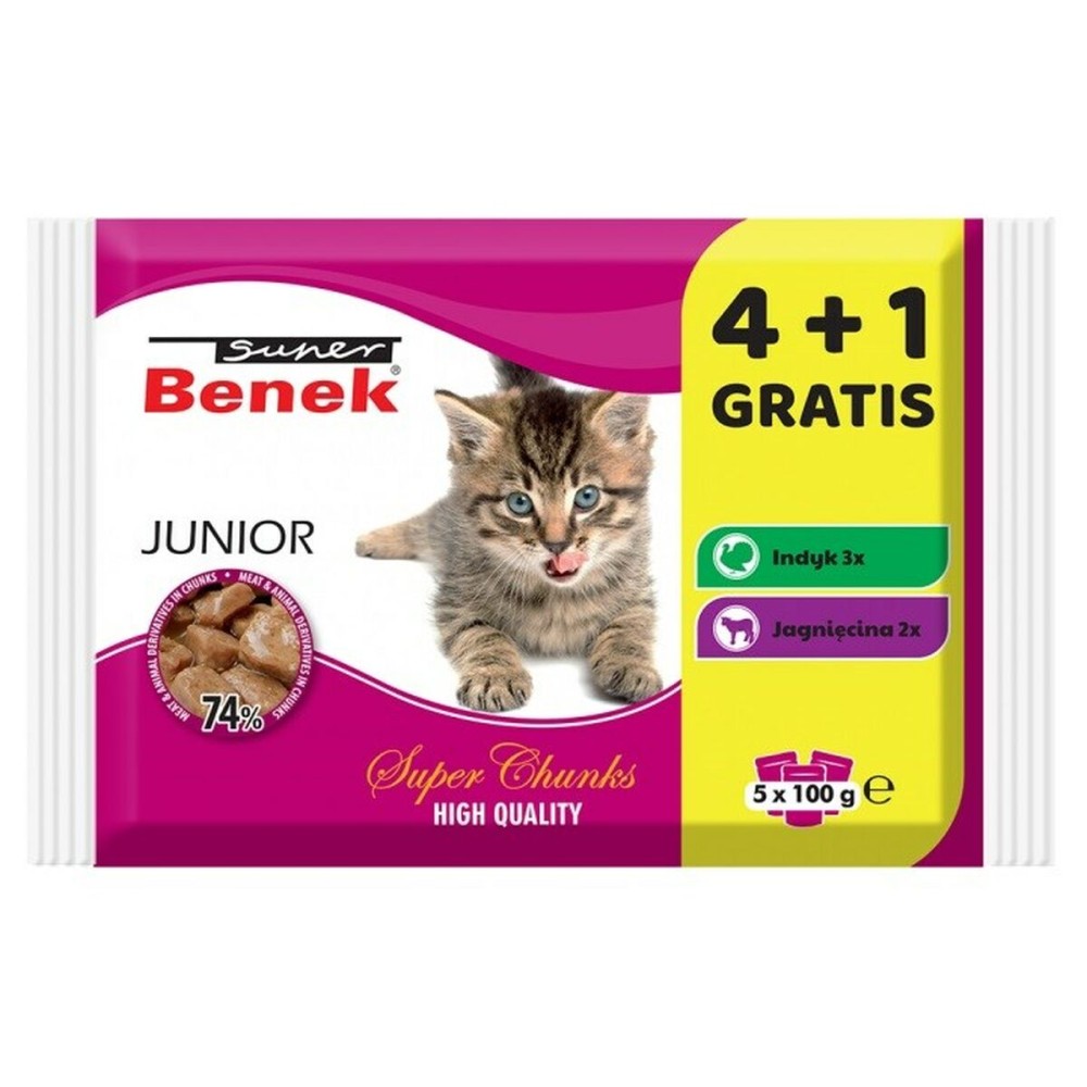 Katzenfutter Super Benek Junior Truthahn Lamm