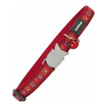 Collier pour chat Red Dingo Style Rouge 20-32 cm Empreinte d'animal