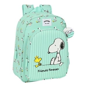 School Bag Snoopy Friends forever Mint (26 x 34 x 11 cm)