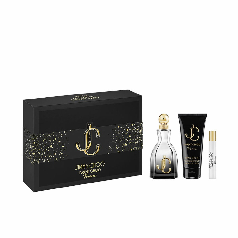 Women's Perfume Set Jimmy Choo I WANT CHOO FOREVER 3 Pieces