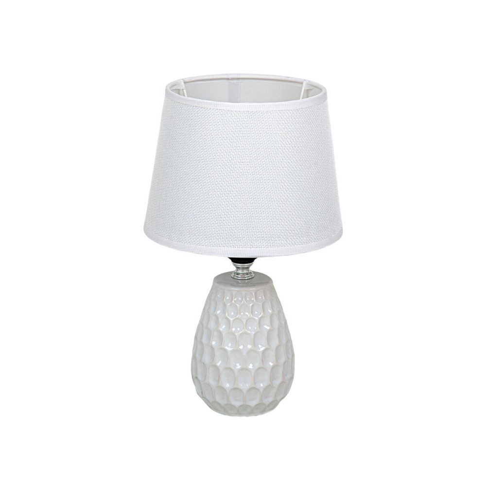 Lampe de bureau Romimex Blanc Céramique 9 x 27 x 9 cm