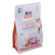 Aliments pour chat Brit Care Grain-Free Sensitive Adulte Saumon Dinde 400 g