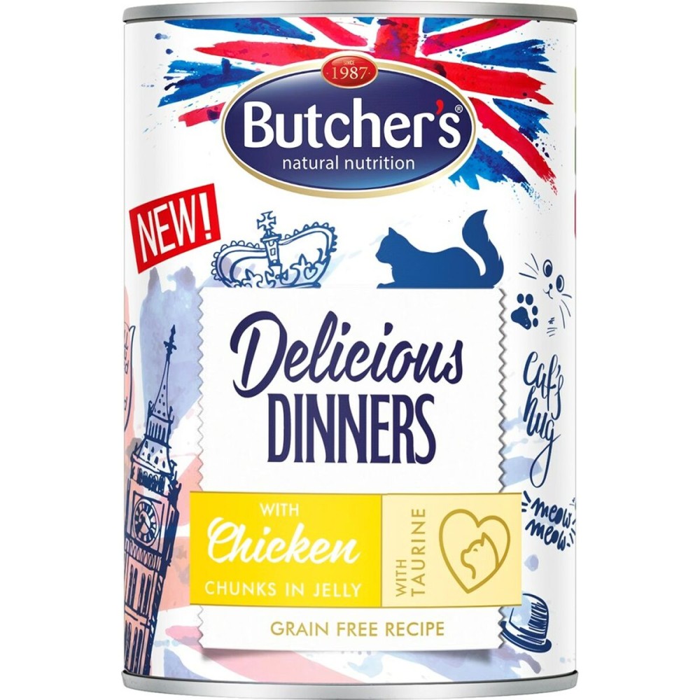 Aliments pour chat Butcher's Delicious Dinners Poulet 400 g