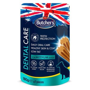 Snack pour chiens Butcher's Dental Poulet 180 ml 180 g