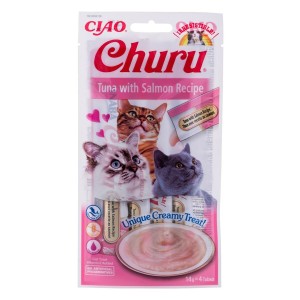 Snack für Katze Inaba EU106 Lachsfarben Thunfisch Fisch 4 x 14 g