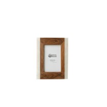 Photo frame Romimex Brown Wood Marble 17 x 22 x 2 cm