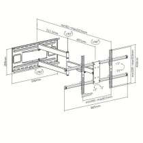 Wall Bracket Techly ICA-PLB 490 43" 80"