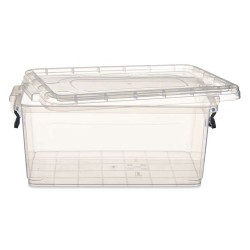 Boîte de rangement avec couvercle Kipit TP545-1 Transparent Plastique (12 Unités)