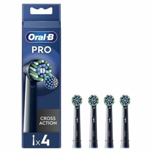 Ersatzkopf Oral-B Pro Cross action Schwarz 4 Stück