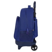 School Rucksack with Wheels F.C. Barcelona Red Navy Blue 33 X 45 X 22 cm