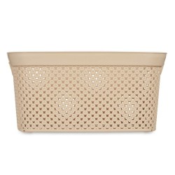 Panier à linge Beige Plastique 10 L 24 x 17 x 35 cm (24 Unités)