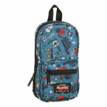 Rucksack mit Federtaschen BlackFit8 Alienskate