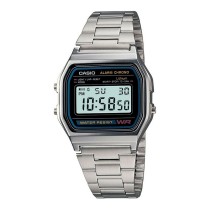 Unisex-Uhr Casio A158WA-1 Schwarz Silberfarben (Ø 33 mm)