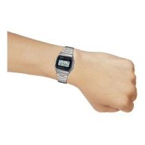 Unisex Watch Casio A158WA-1 Black Silver (Ø 33 mm)