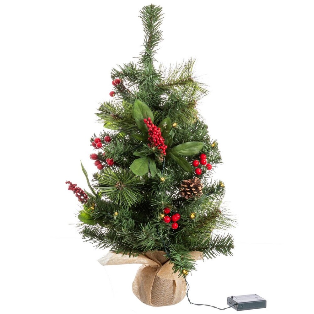 Sapin de Noël Multicouleur PVC Métal 30 x 30 x 60 cm