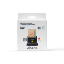 Lecteur de cartes DNI/SIP Aisens ASCR-SN04CSD-BK Noir